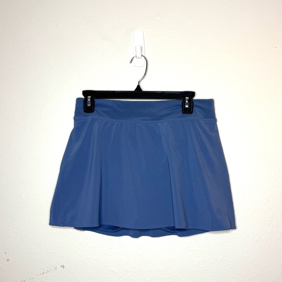 Lululemon Pool Party Blue Lightweight High-Rise Tennis Skirt - Picture 1 of 7